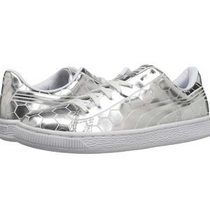 Puma Basket Classic Metallic Silver
